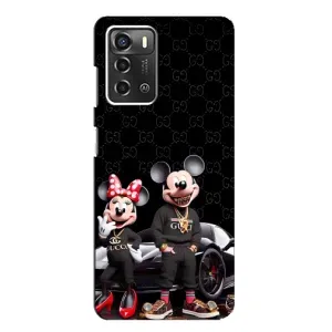 Чехол Disney Mouse ZTE Blade A52 (PREMIUMPrint) (Семья Маусов)