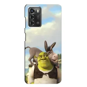 Чохол з мультфільмом Шрек на ZTE Blade A52 (Шрек та Осел)