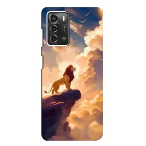 Чехол с принтом «Симба на скале» для ZTE Blade A52