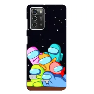 Чохли Амонг Ас для ZTE Blade A52 (AlphaPrint) (Скіни в космосі)