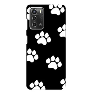 Чохли з собаками для ZTE Blade A52 (VPrint) (Сліди собаки)