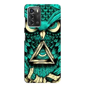 Чохол з пташками на ZTE Blade A52 (VPrint) (Сова з оком)