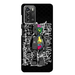 Чехлы для ZTE Blade A52 - Bearbrick Louis Vuitton (PREMIUMPrint) (Стиль Bearbrick)