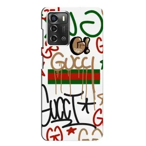 Брендновые Чехлы для ZTE Blade A52 - (PREMIUMPrint) (Стиль GUUCI)