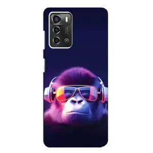 Чохол з Мавпами ZTE Blade A52 - (AlphaPrint) (Стильна мавпа)