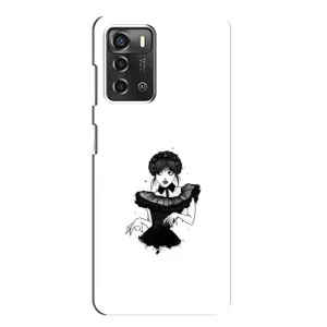 Чехлы Венсдей на ZTE Blade A52 Уэнсдей (AlphaPrint) (танец Уэнздей)