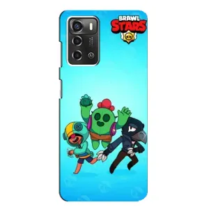 Чехлы Brawl Stars для ZTE Blade A52 (AlphaPrint) (Тріо героїв)