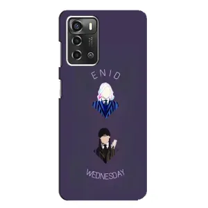 Чехлы Венсдей на ZTE Blade A52 Уэнсдей (AlphaPrint) (Уэнздей и подруга)