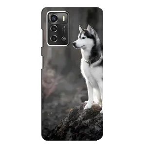 Чохол з Хаскі ZTE Blade A52 - (AlphaPrint) (Вірний собака)