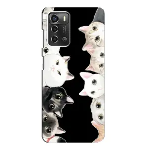 Чохол на ZTE Blade A52 з Котиками (VPrint) (Погляд котиків)