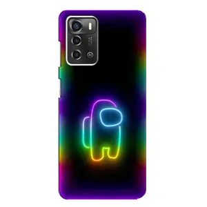 Чохли Амонг Ас для ZTE Blade A52 (AlphaPrint) (Яскравий скін)