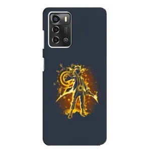 Naruto Anime Чохли для ZTE Blade A52 (AlphaPrint) (золотий Наруто)