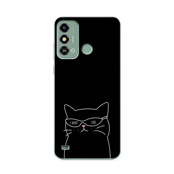 Чохол з принтом «Байдужий кіт» для ZTE Blade A53