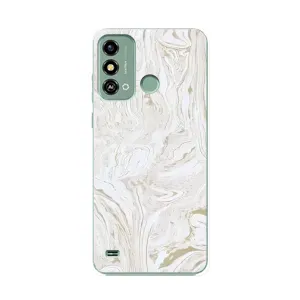 Мраморний чехол на ZTE Blade A53 (VPrint) (Білий мрамор)