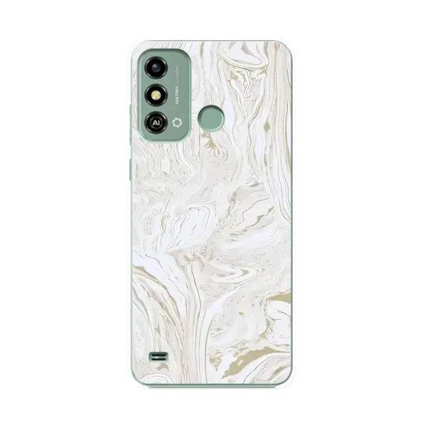 Чехол с принтом «Белый мрамор» для ZTE Blade A53