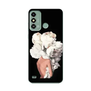 Чехлы (ART) Цветы на ZTE Blade A53 (VPrint) (Білі квіти)