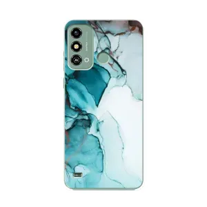Чохол для ЗТЕ Блейд А53 - з принтом (Дизайнерські) (AlphaPrint) (Бірюзовий мрамор)