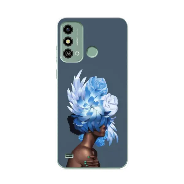 Чохол з принтом «Квіти на голові» для ZTE Blade A53