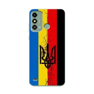 Украинские Чехлы для ZTE Blade A53 с картинкой УПА (AlphaPrint) (Прапор УПА)