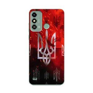 Украинские Чехлы для ZTE Blade A53 с картинкой УПА (AlphaPrint) (ГЕРБ УПА)