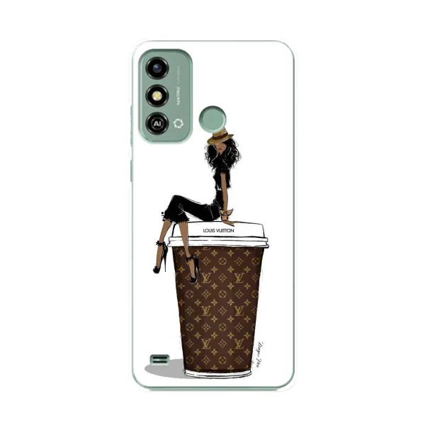 Чохол з принтом «кава LOUIS VUITTON» для ZTE Blade A53 Чохол з принтом «кава LOUIS VUITTON» для ZTE Blade A53