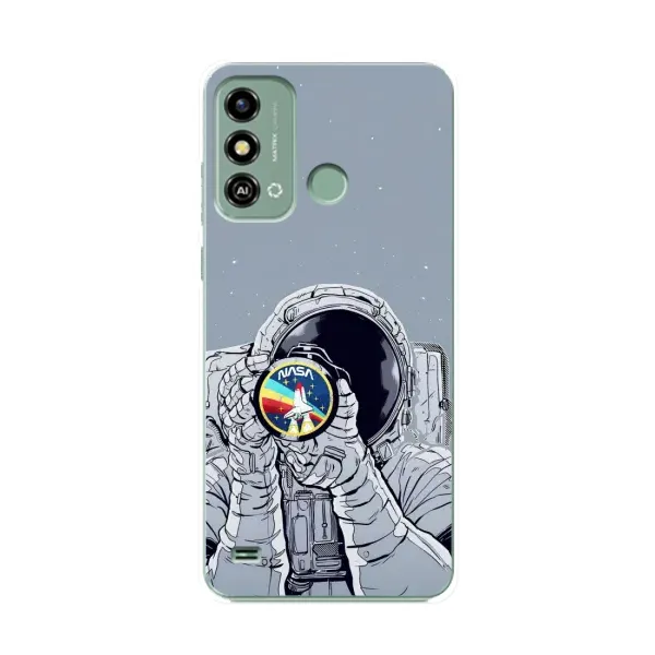 Чехол с принтом «Космонавт фото» для ZTE Blade A53