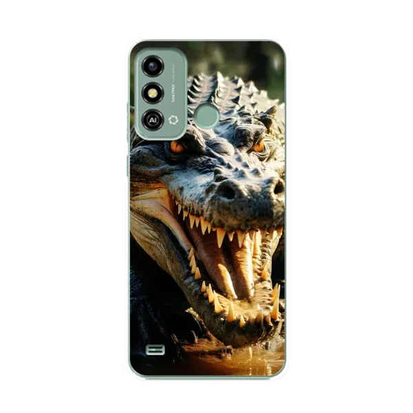 Чохол з принтом «Небезпечний крокодил» для ZTE Blade A53