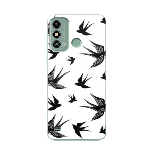 Чохол з пташками на ZTE Blade A53 (VPrint) (Ластівки)