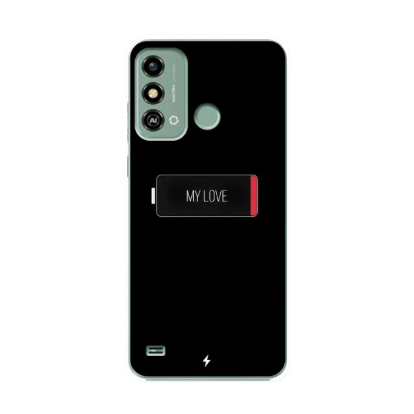 Чехол с принтом «Love battery» для ZTE Blade A53