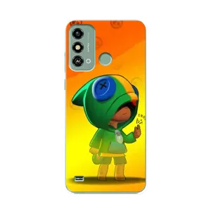 Чехол для ZTE Blade A53 Бравл Старс (VPrint) (Хлопчик Леон)