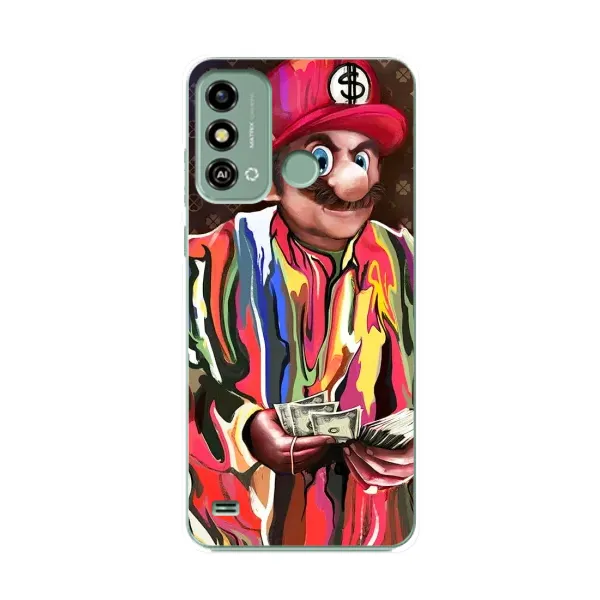 Чехол с принтом «Mario LV» для ZTE Blade A53