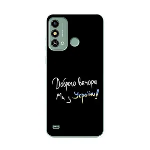 Чохли (Доброго вечора, ми за України) для ЗТЕ Блейд А53 (AlphaPrint) (Ми з України)