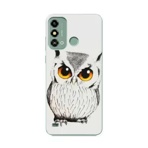 Чохол з пташками на ZTE Blade A53 (VPrint) (Мила Сова)