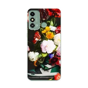 Бренднові Чохли для ZTE Blade A53 - (PREMIUMPrint) (Nike цветы)