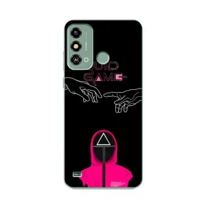 Чехол Гра в кальмара для ZTE Blade A53 (Минимализм Игра кальмара)