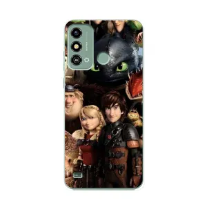 Чехол как приручить дракона на ZTE Blade A53 (Персонажи дракона)