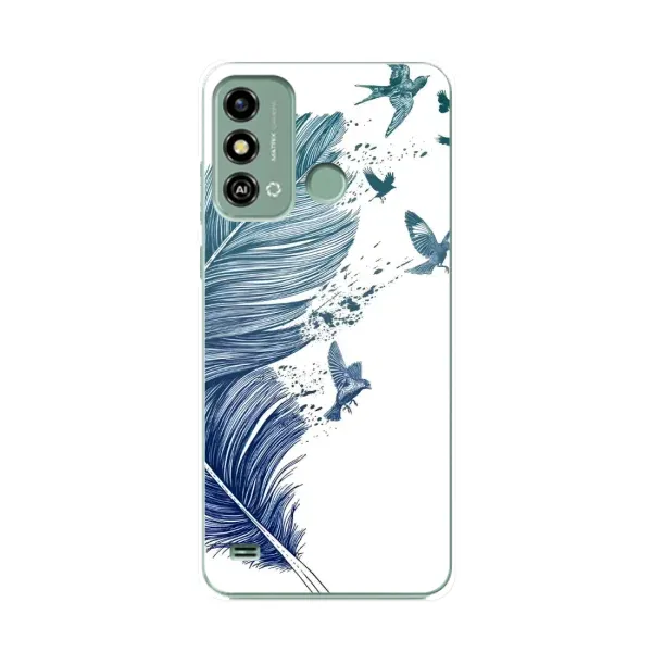 Чохол з принтом «Перо» для ZTE Blade A53