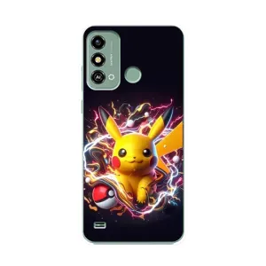 Чохол з Пікачу на ZTE Blade A53 (Пікачу з м'ячем)