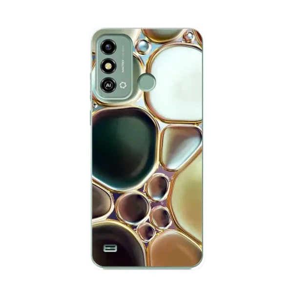 Чехол с принтом «Радужный Мрамор» для ZTE Blade A53