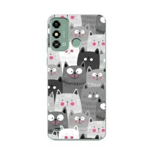 Чохли з Котиками для ZTE Blade A53 (VPrint) (Мальовані котики)