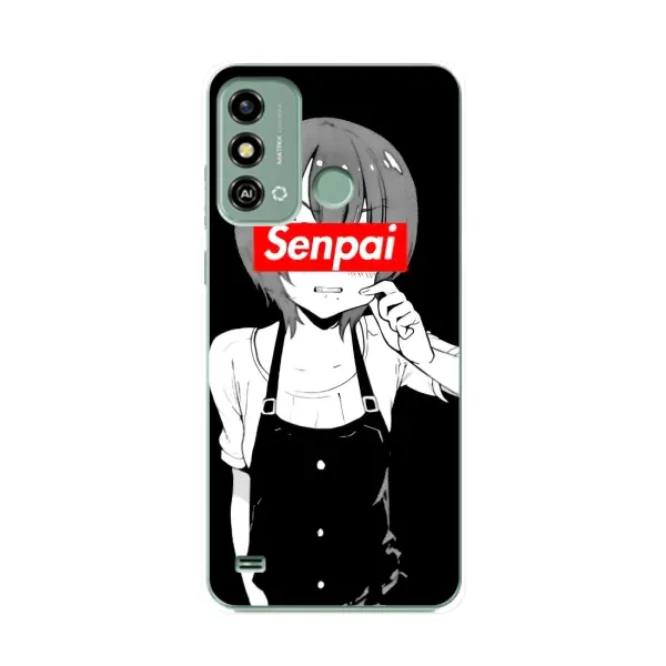 Чехол с принтом «Senpai» для ZTE Blade A53 Чехол с принтом «Senpai» для ZTE Blade A53