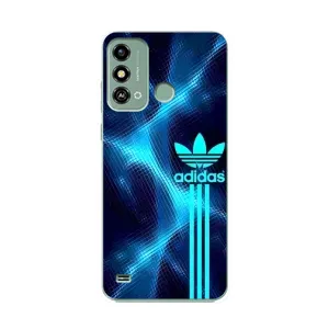 Чохли Адидас для ZTE Blade A53 (AlphaPrint) (Синій Адідас)