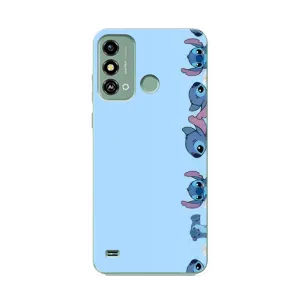 Чехол с принтом Стич на ZTE Blade A53 (Стич фон)