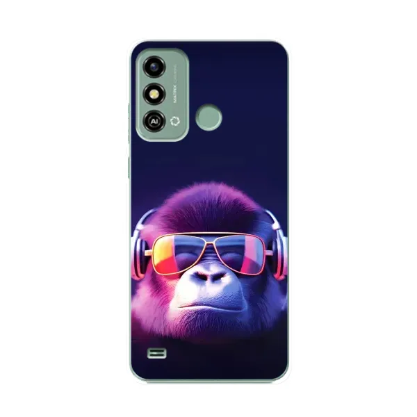 Чохол з принтом «Стильна мавпа» для ZTE Blade A53