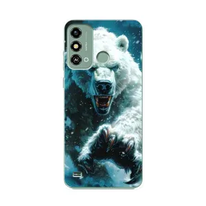 Чохол з картинкою 'Хижаки' для ZTE Blade A53 (Полярний ведмідь)