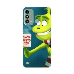 Різдвяні Чохли для ZTE Blade A53 (VPrint) (Зелений Грінч)