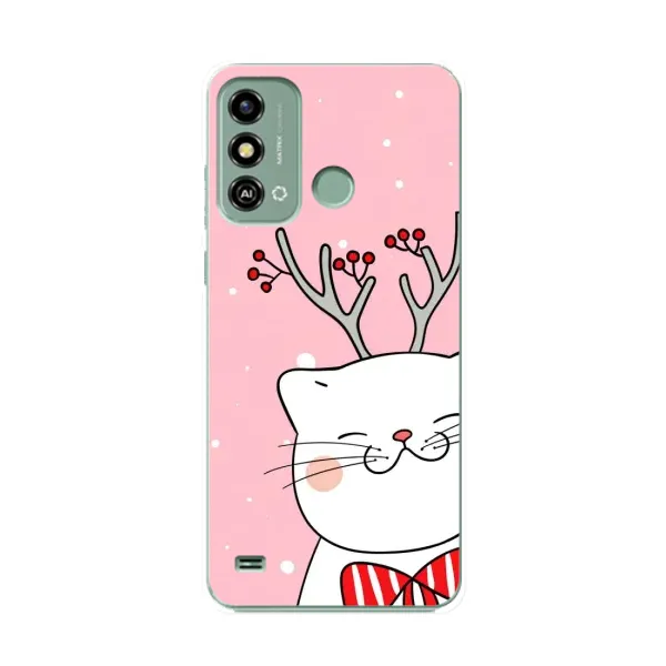 Чехол с принтом «Зимний кот» для ZTE Blade A53