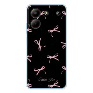 Чохол з бантиками на ZTE Блейд А54 (Банти на чорному)