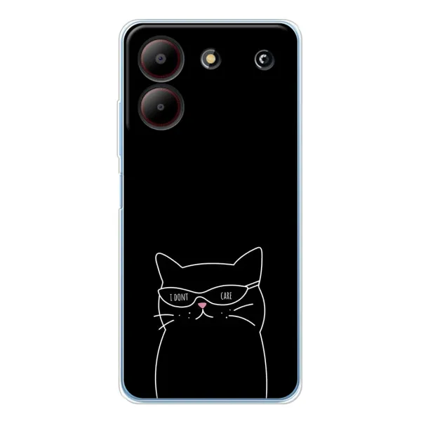 Чехол с принтом «Равнодушный кот» для ZTE Blade A54 Чехол с принтом «Равнодушный кот» для ZTE Blade A54