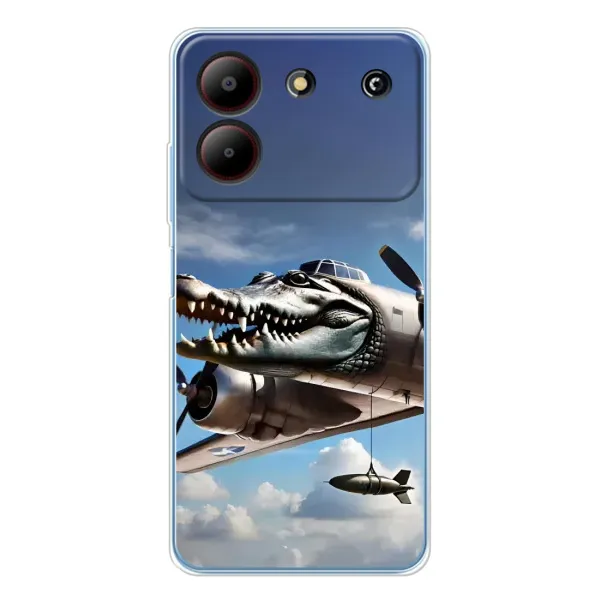Чехол с принтом «Бомбардиро крокодило» для ZTE Blade A54